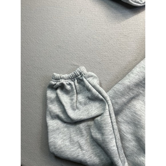 NYC Womens Large 2 Piece Sweatsuit Full Zip Hoodie & Jogger Pant Athleisure Gray - Picture 5 of 8